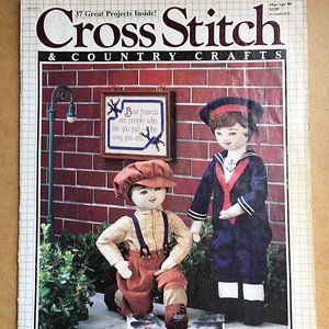 Cross Stitch & Country Crafts March/April 1988 Mother's Day 37 Projects